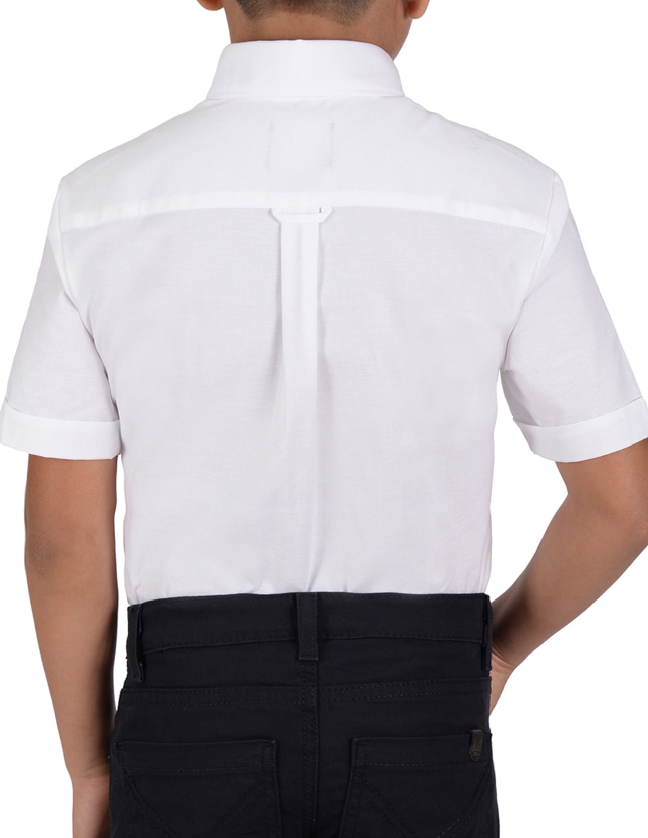 Camisa casual de algodón manga corta para niño