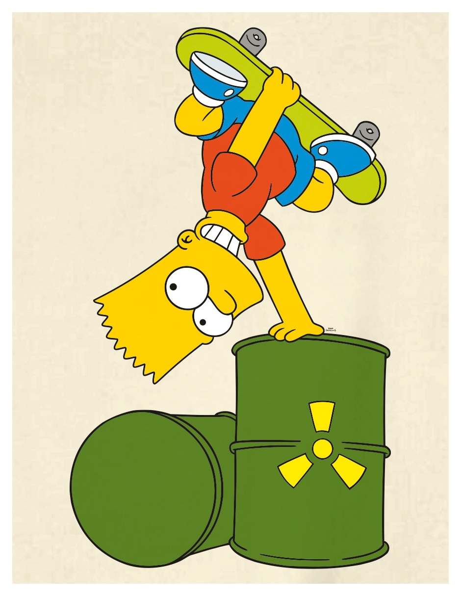 Playera Bart Simpson manga corta para niño
