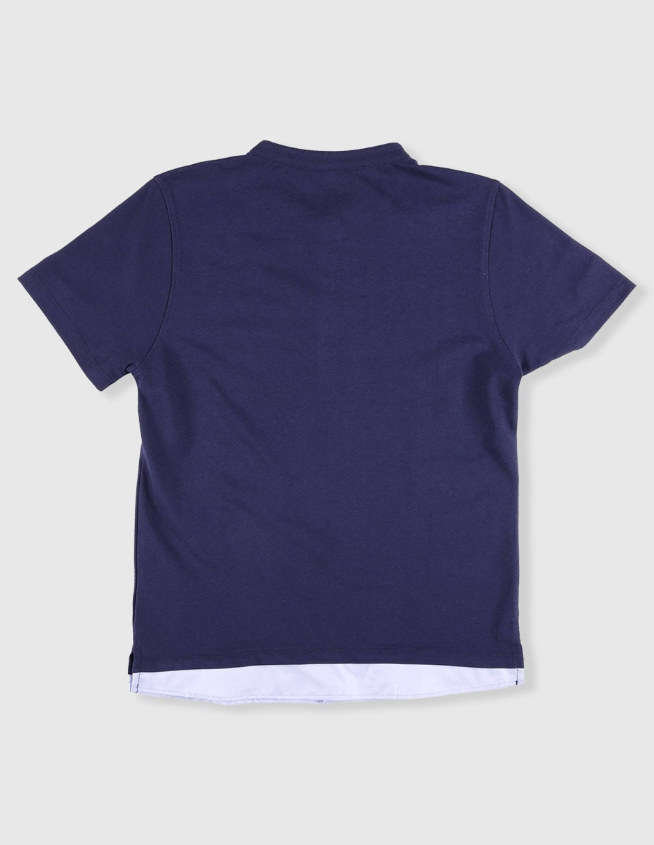 Playera tipo polo para niño