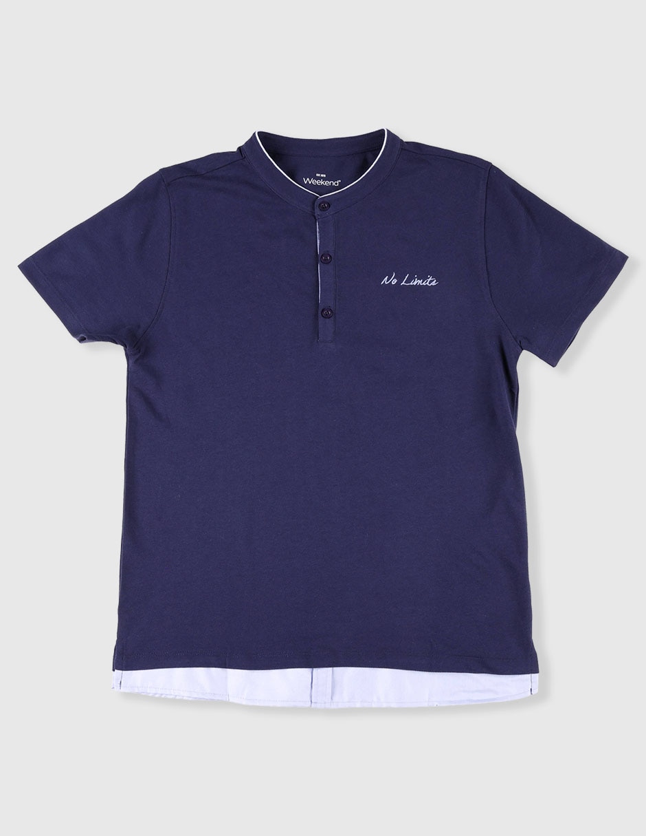Playera tipo polo para niño Playera tipo polo para niño