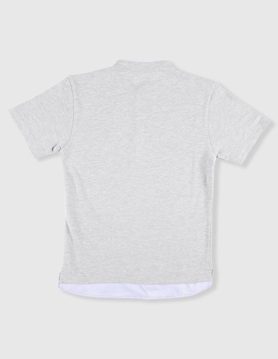 Playera tipo polo para niño