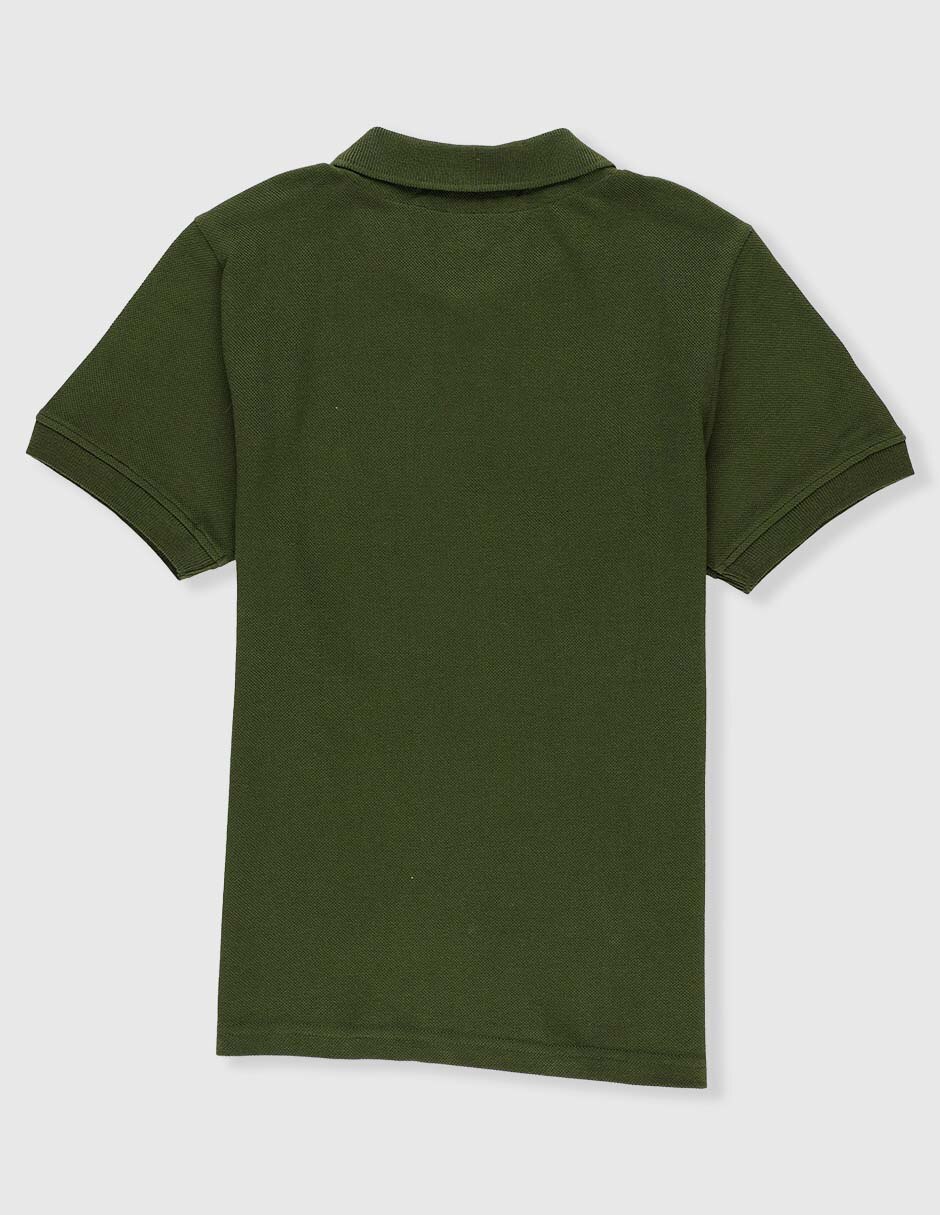 Playera tipo polo de algodón para niño 4