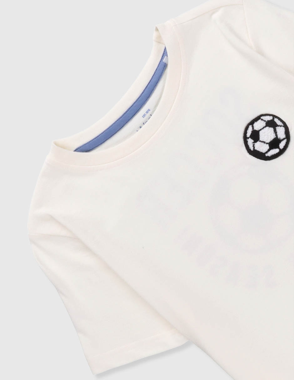 Playera manga corta para niño