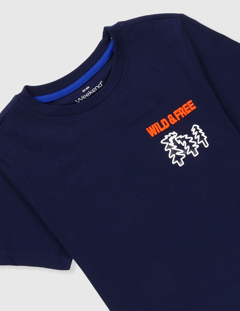 Playera manga corta para niño