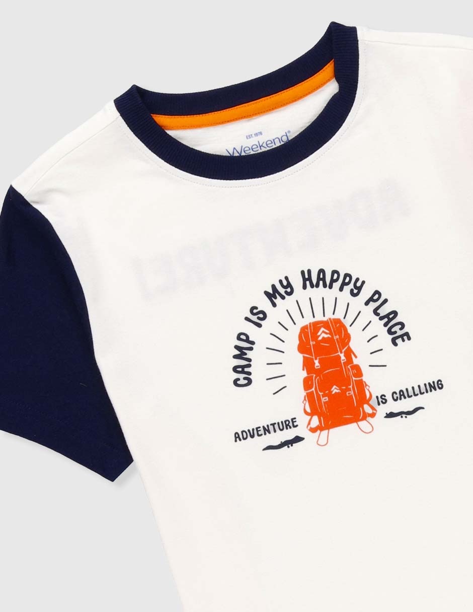 Playera manga corta para niño