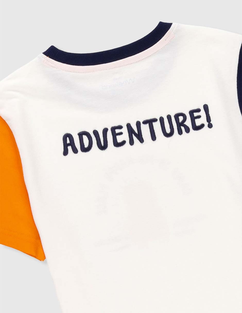 Playera manga corta para niño
