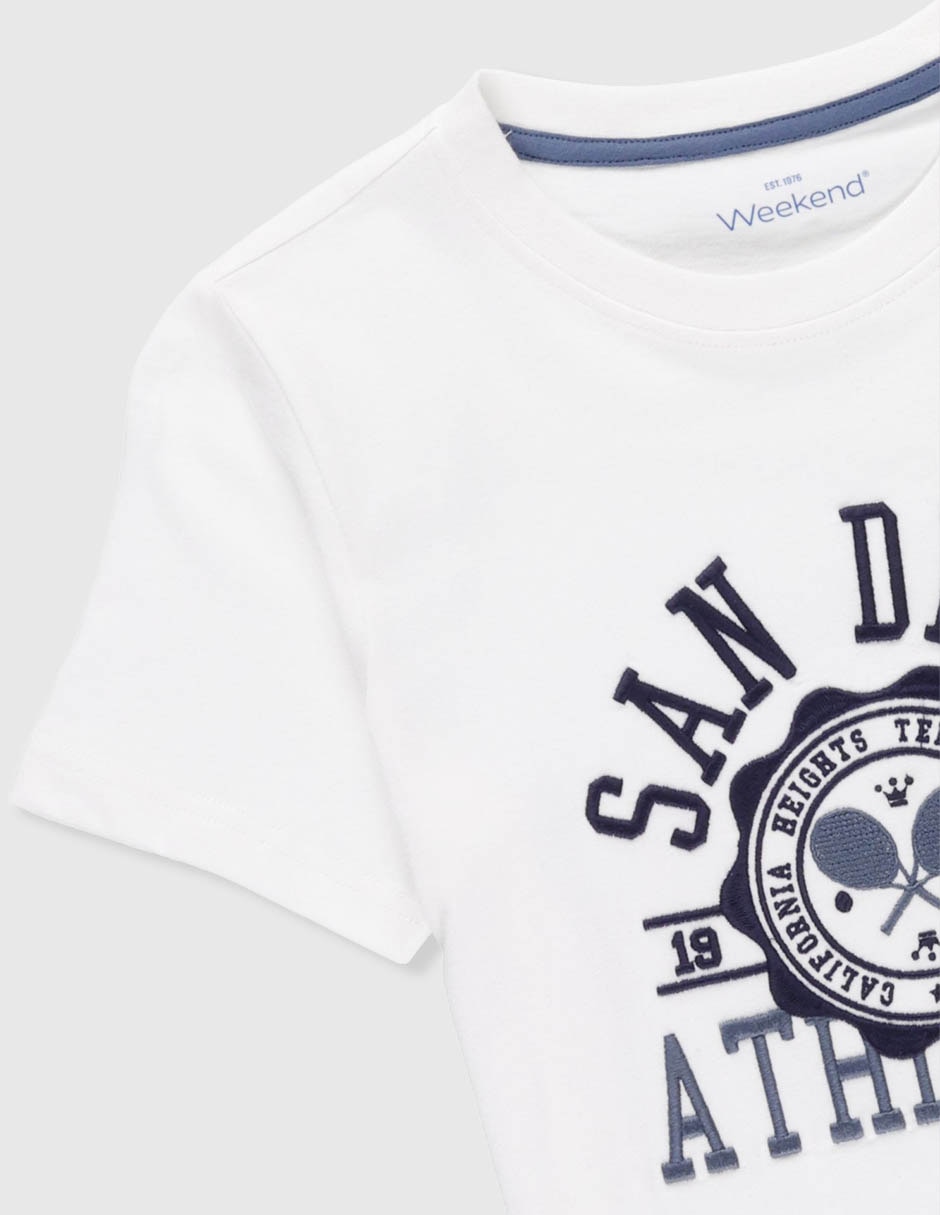 Playera manga corta para niño