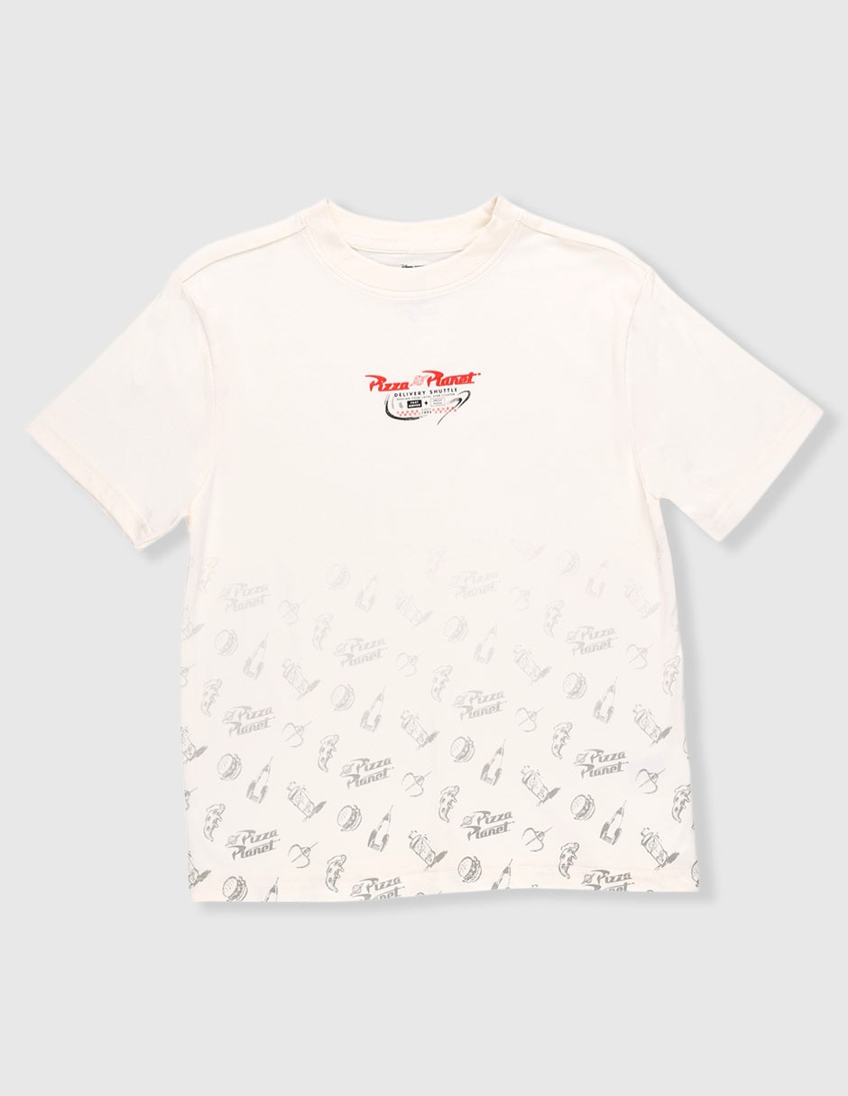 Playera Pizza Planeta manga corta para niño Playera Pizza Planeta manga corta para niño