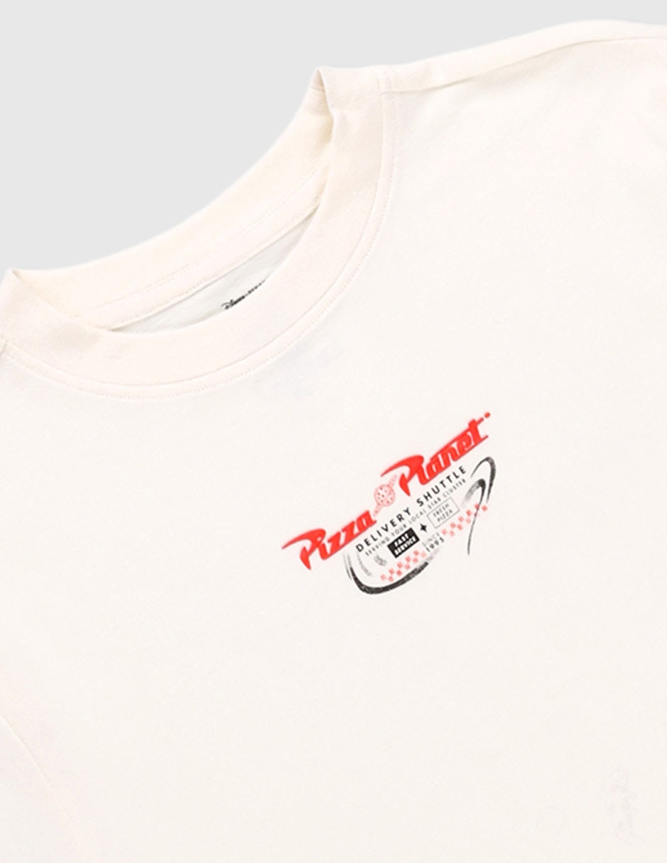 Playera Pizza Planeta manga corta para niño 3