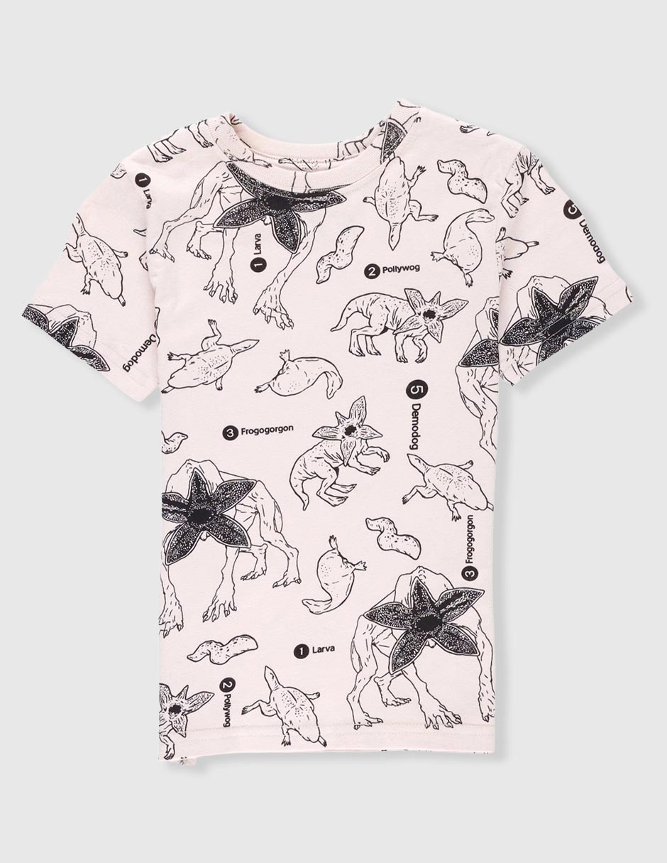 Playera Demogorgon manga corta para niño