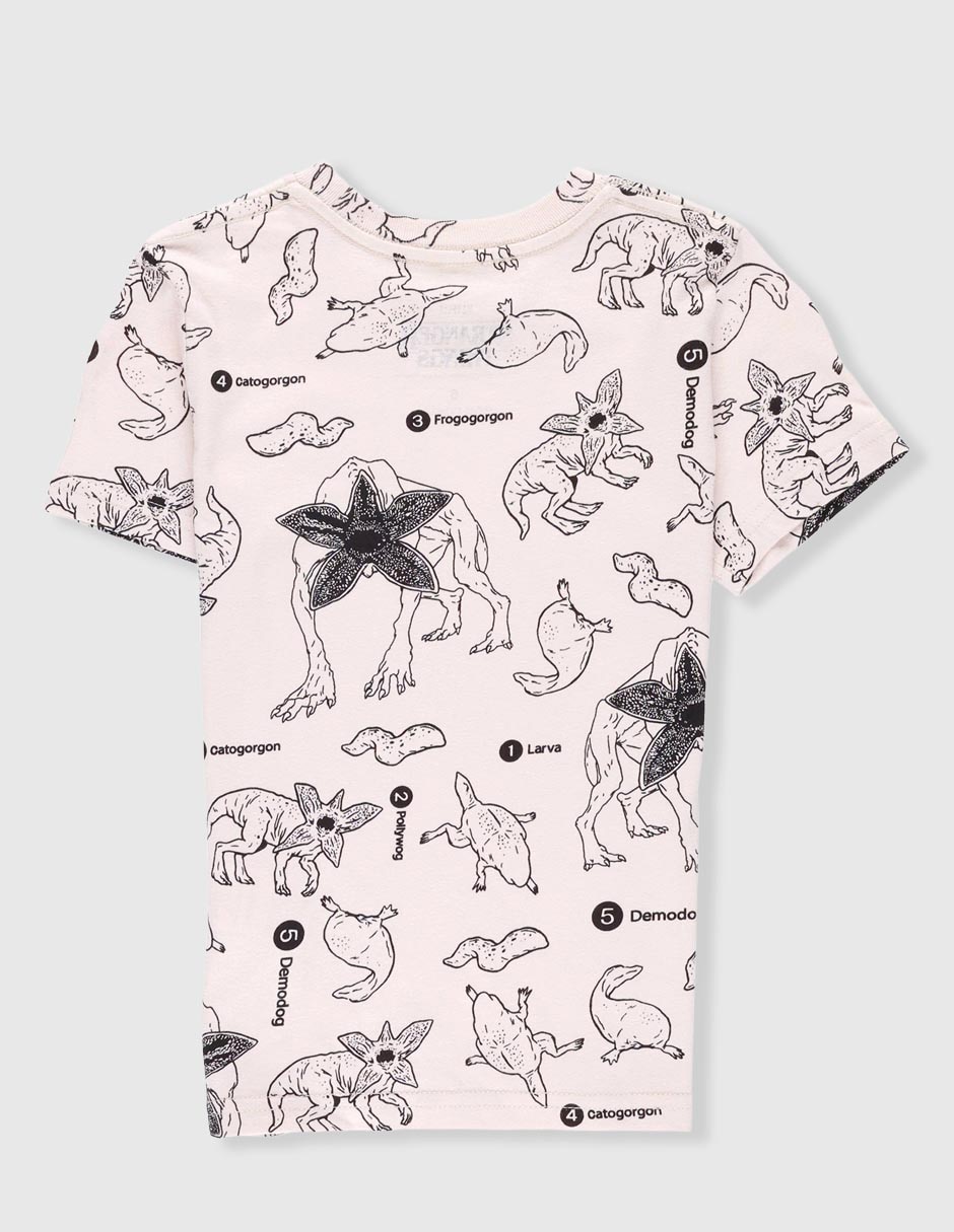 Playera Demogorgon manga corta para niño