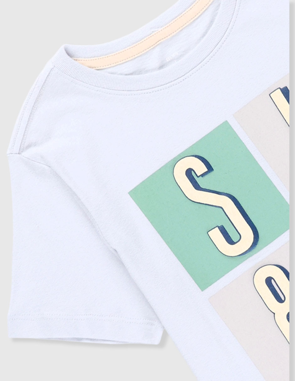 Playera Weekend manga corta para niño