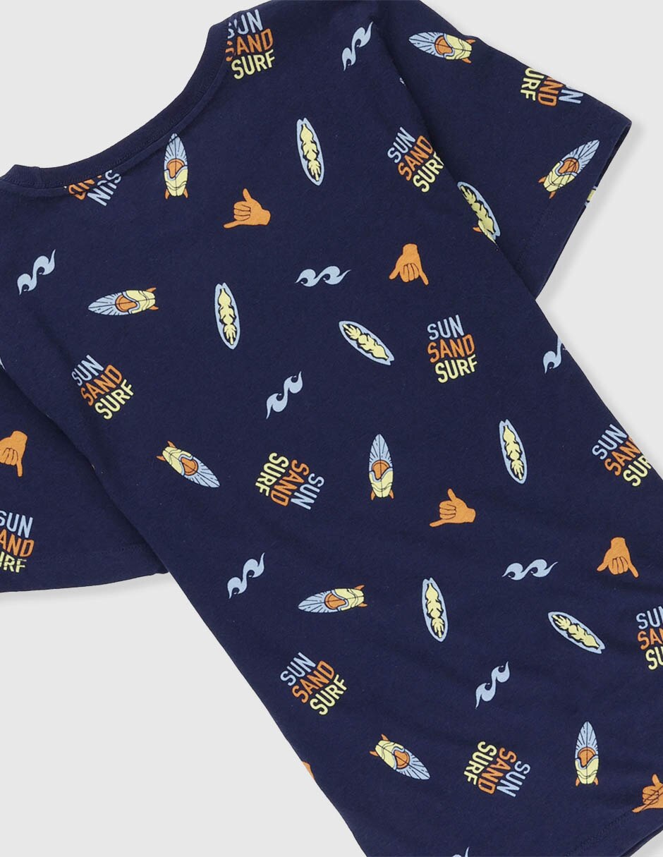 Playera Weekend manga corta para niño