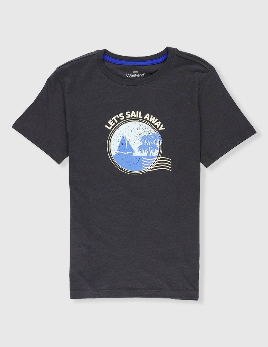 Playera Weekend manga corta para niño