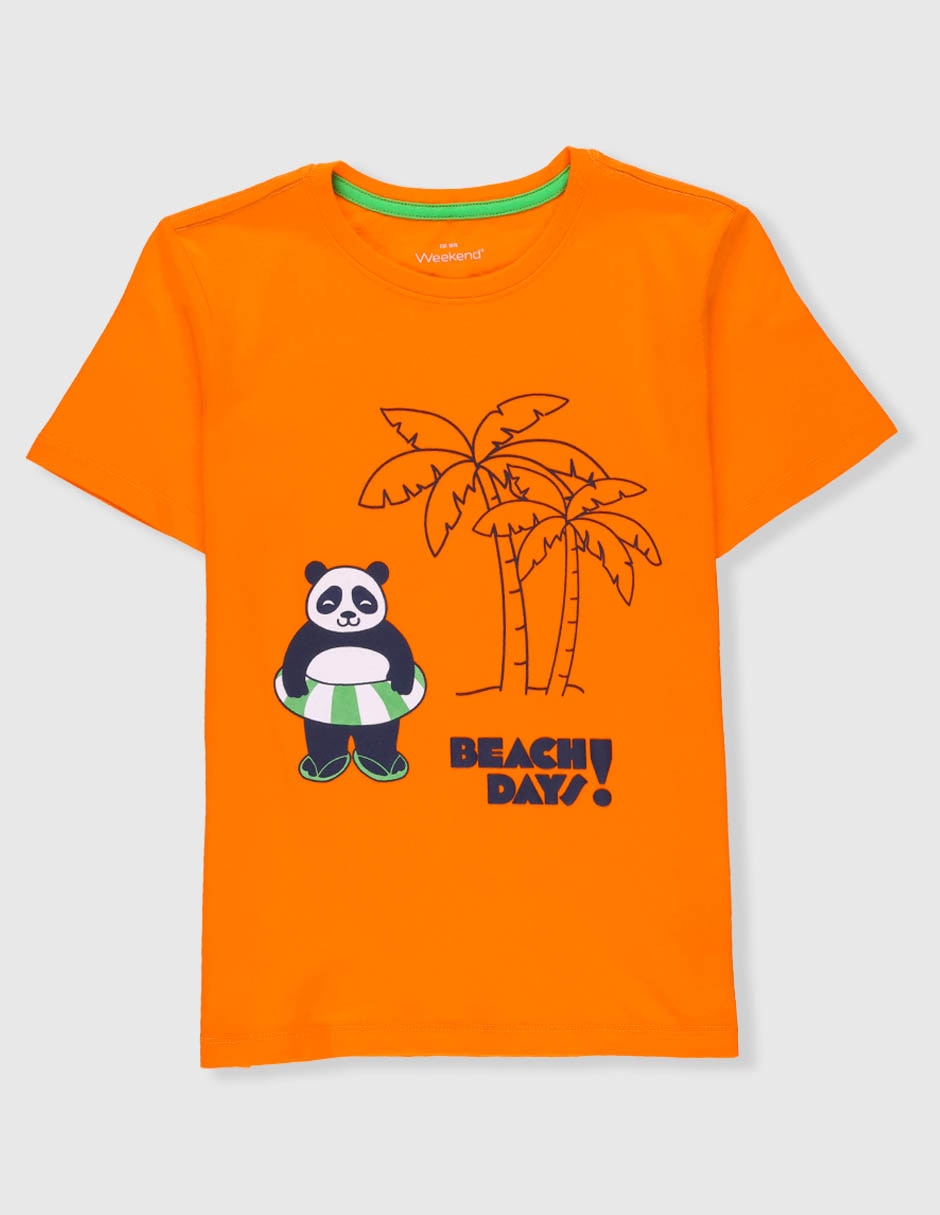 Playera Weekend manga corta para niño