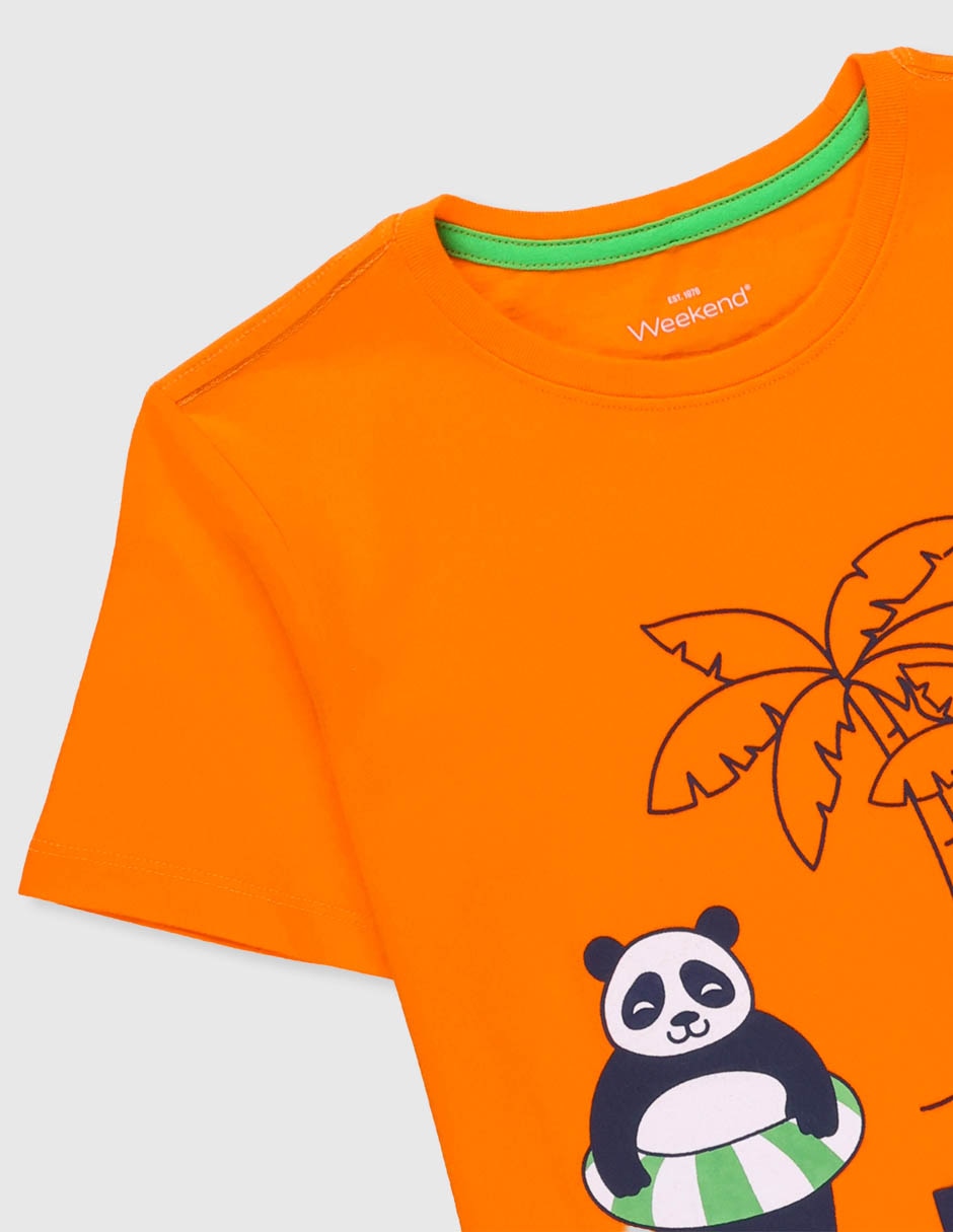 Playera Weekend manga corta para niño