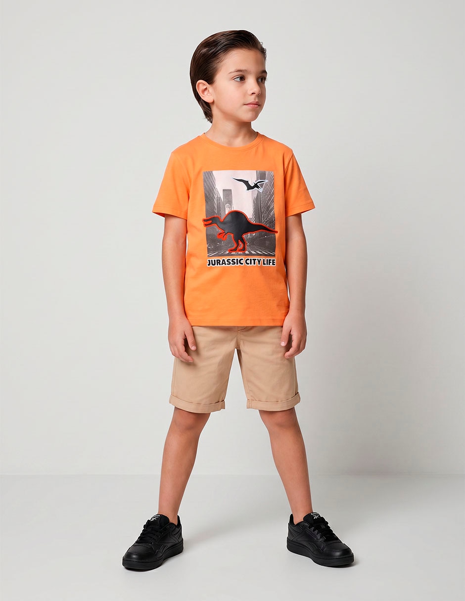 Playera manga corta para niño