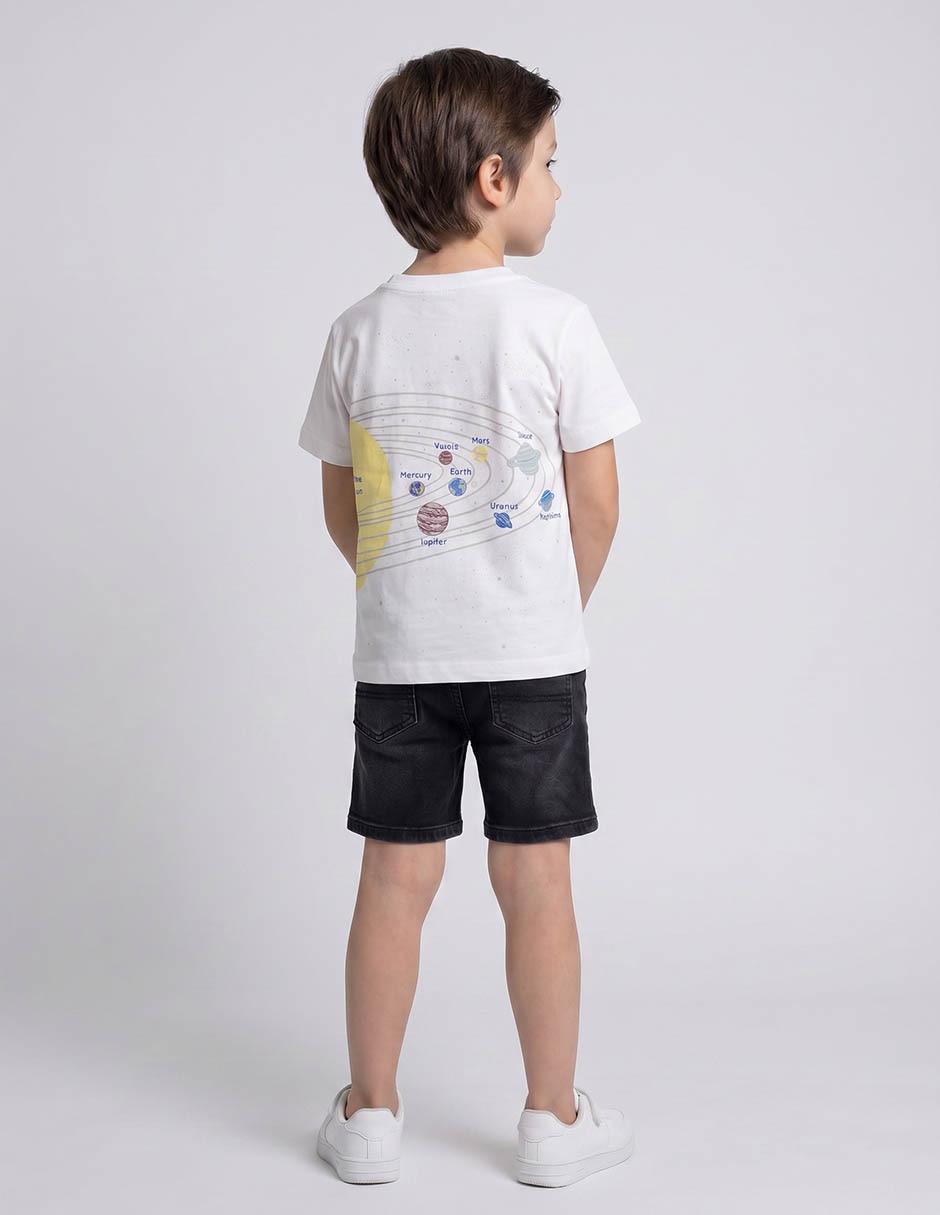 Playera Weekend manga corta para niño