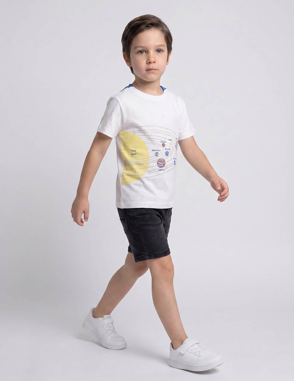 Playera Weekend manga corta para niño