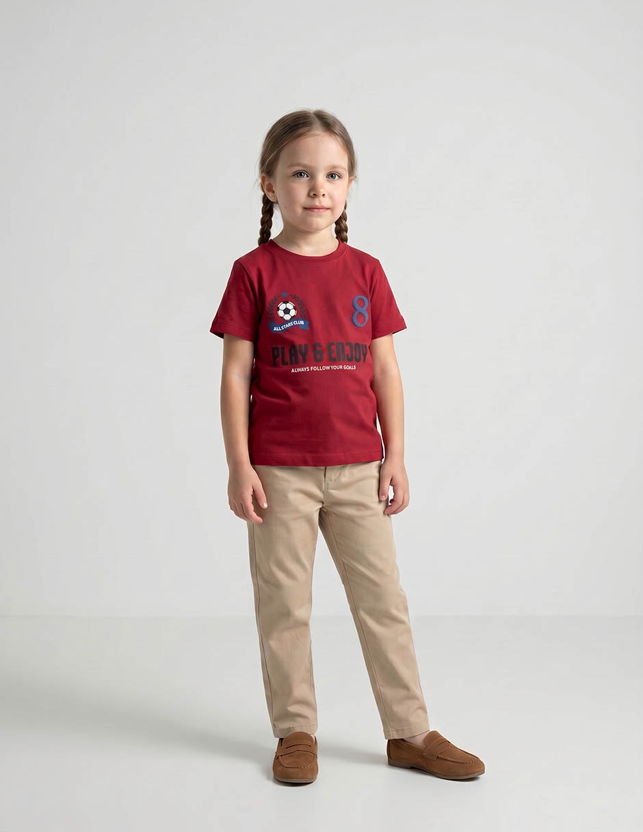 Playera manga corta para niña Playera manga corta para niña