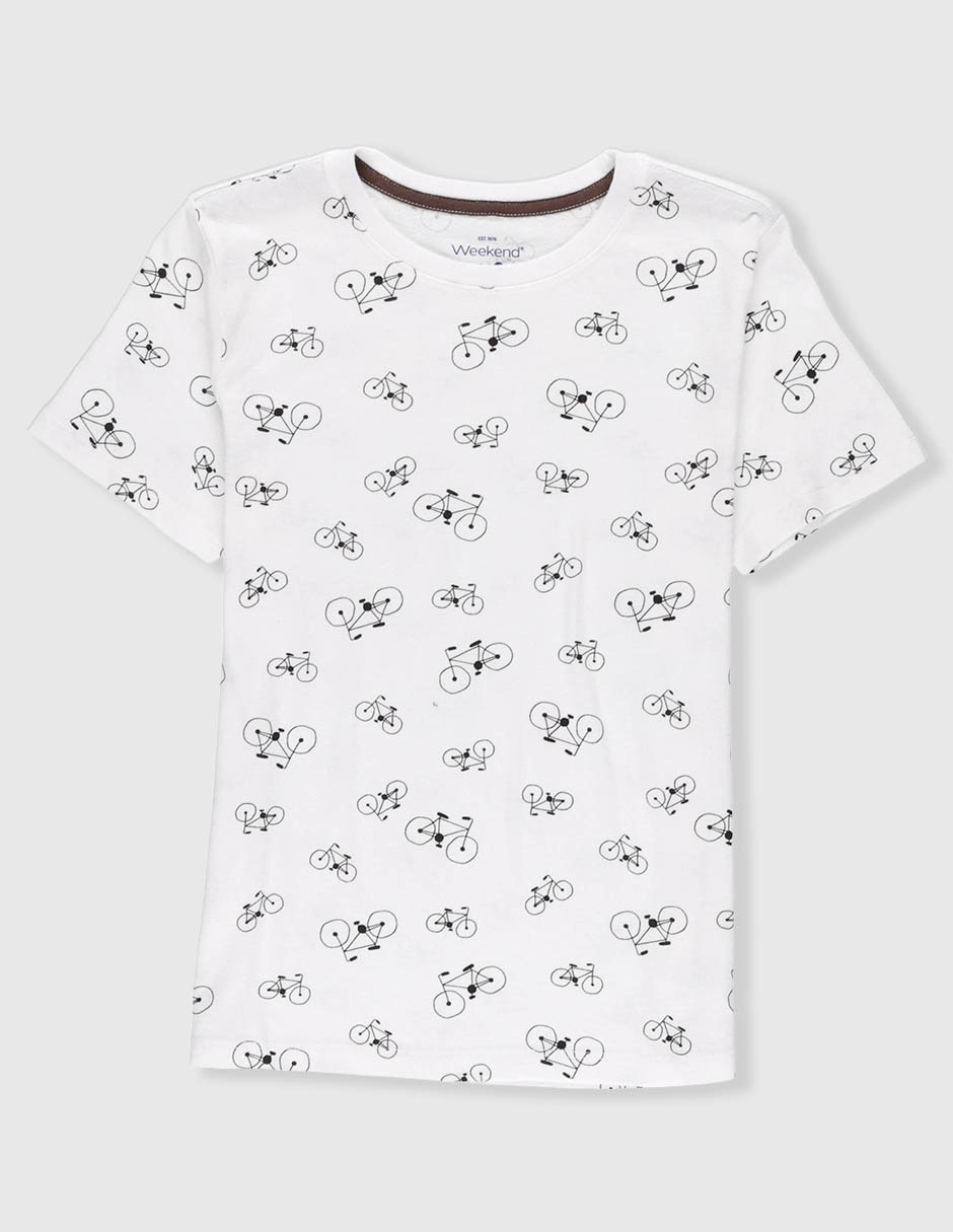 Playera Weekend manga corta para niño