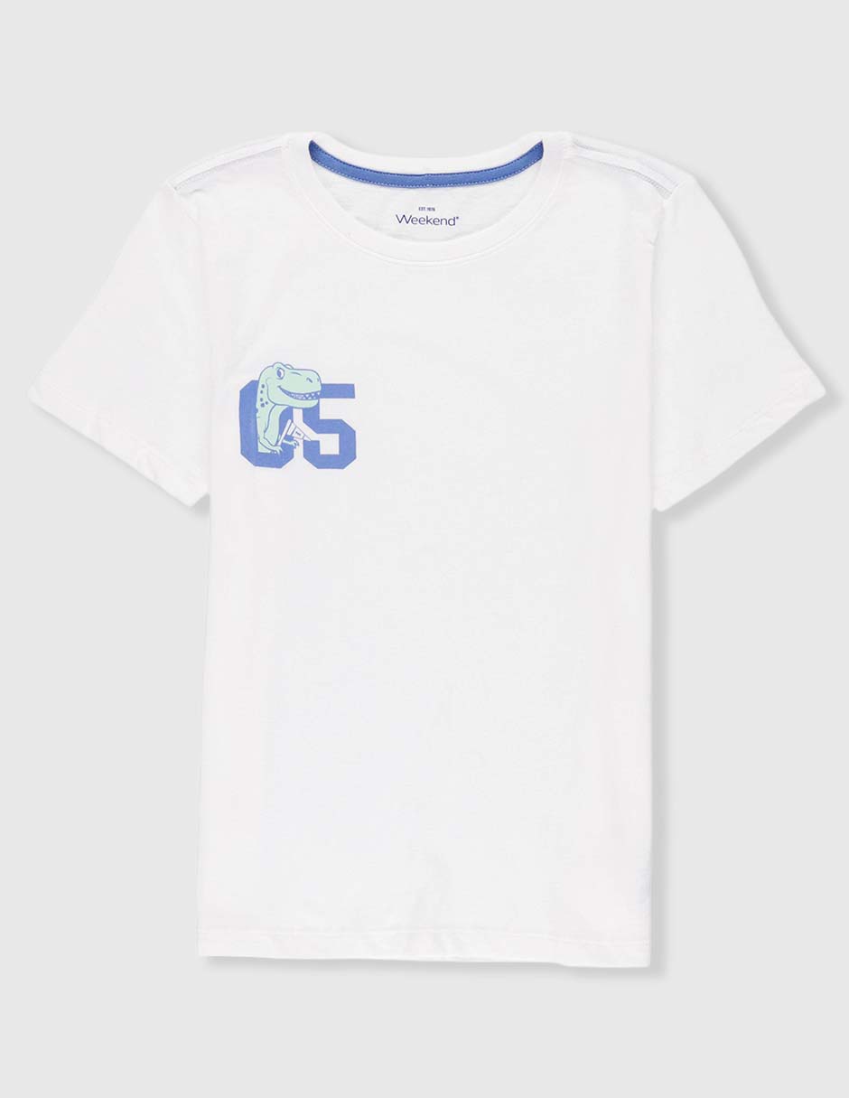 Playera Weekend manga corta para niño
