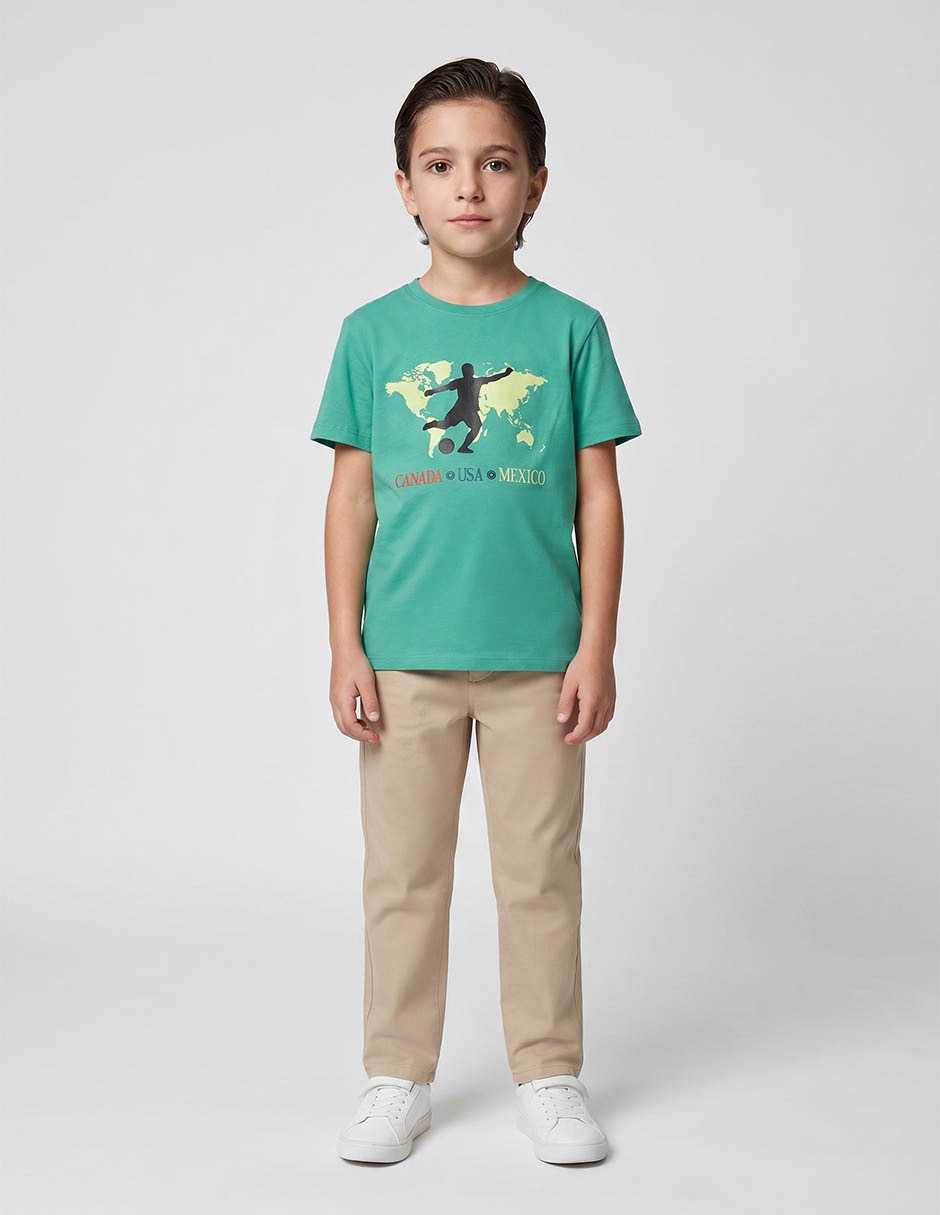 Playera manga corta para niño Playera manga corta para niño