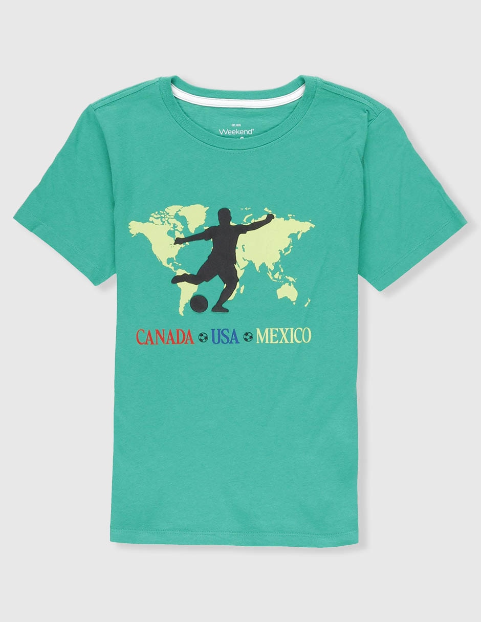 Playera Weekend manga corta para niño
