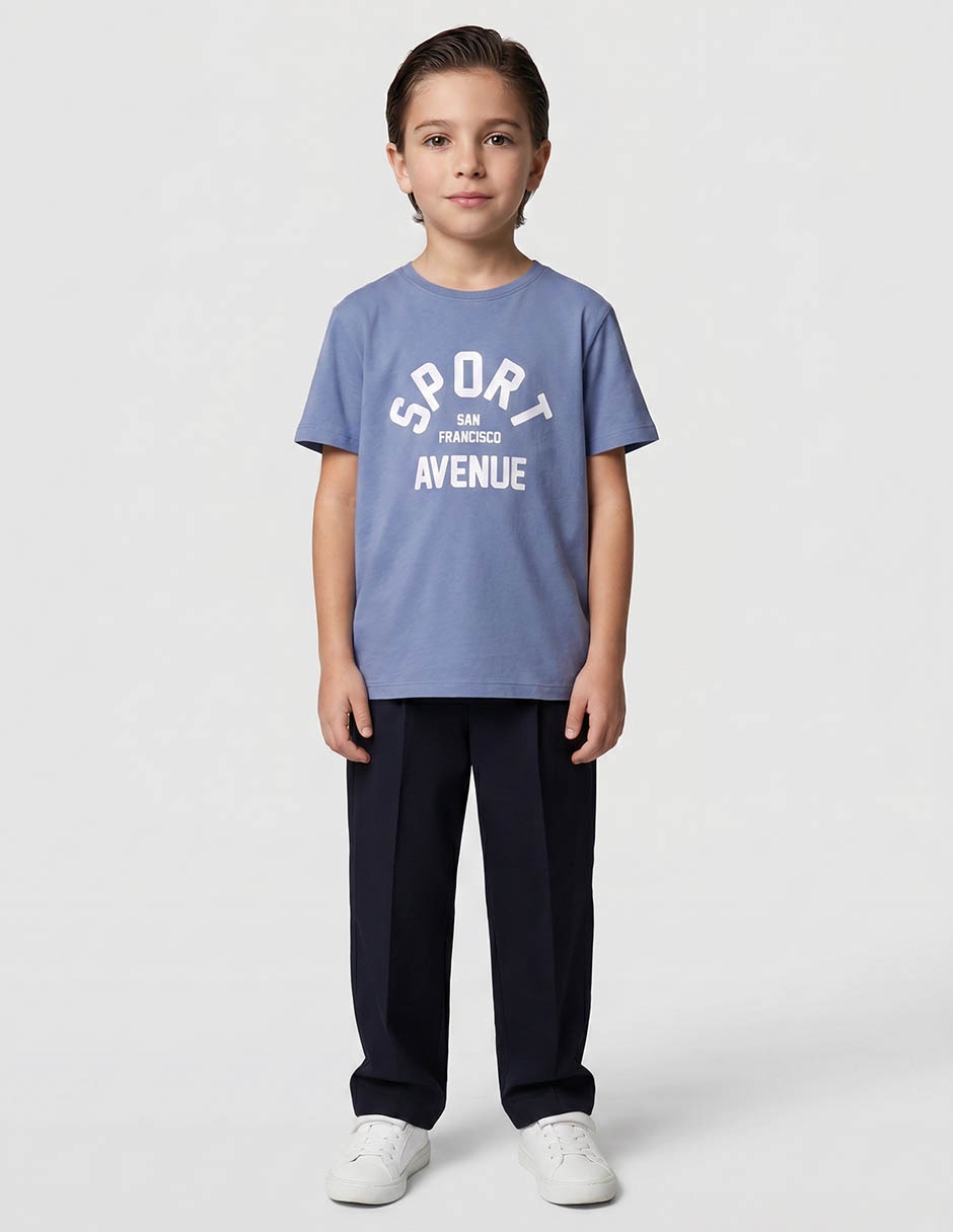 Playera Weekend manga corta para niño