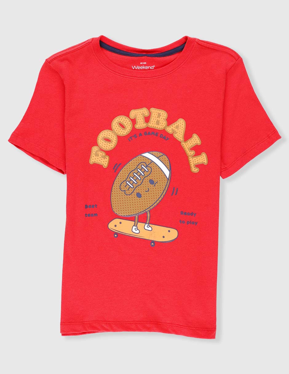Playera manga corta para niño