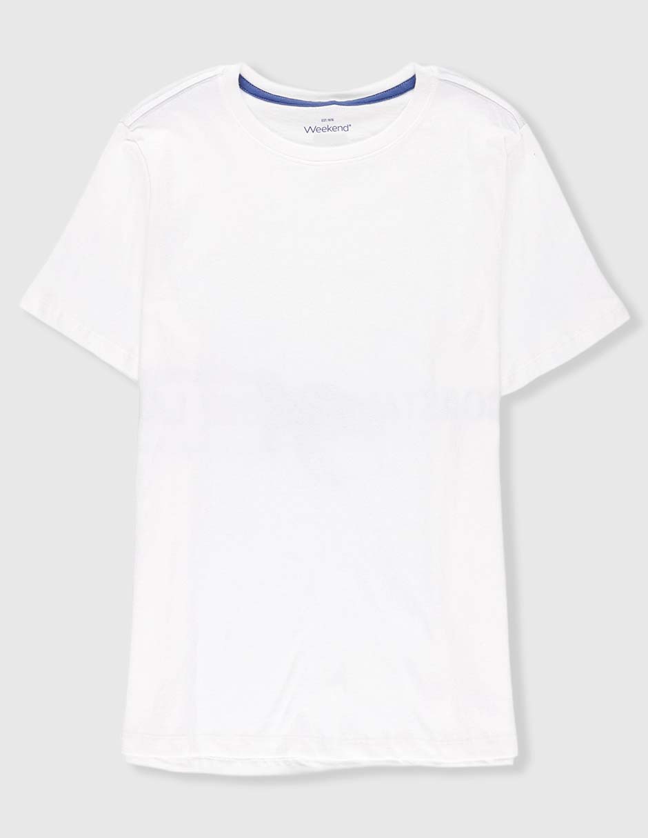 Playera Weekend manga corta para niño