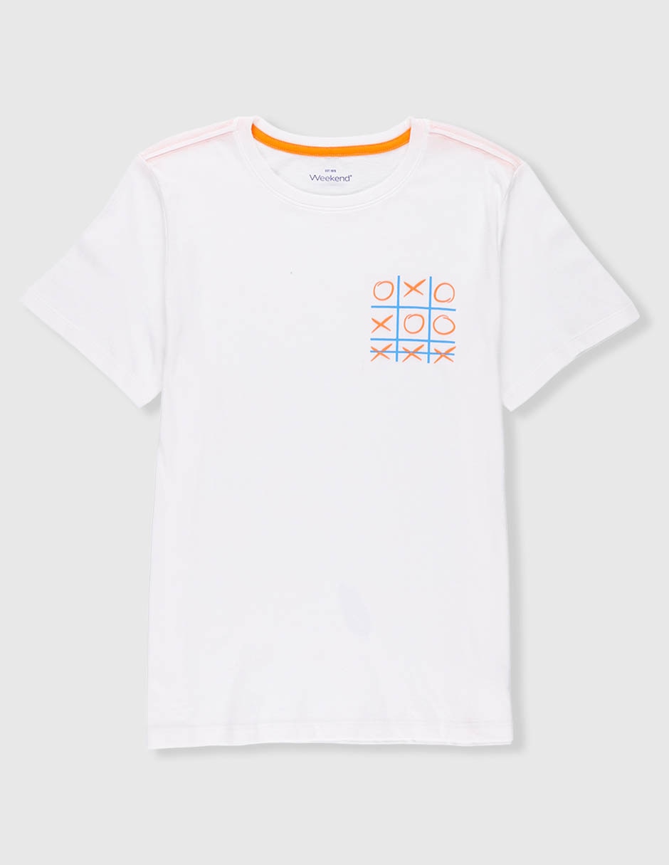 Playera Weekend manga corta para niño
