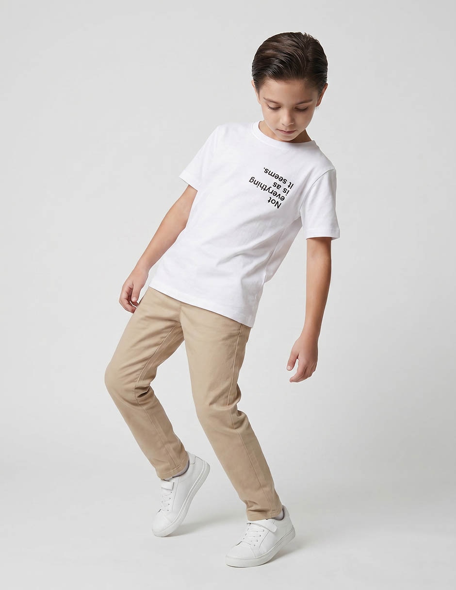 Playera Weekend manga corta para niña