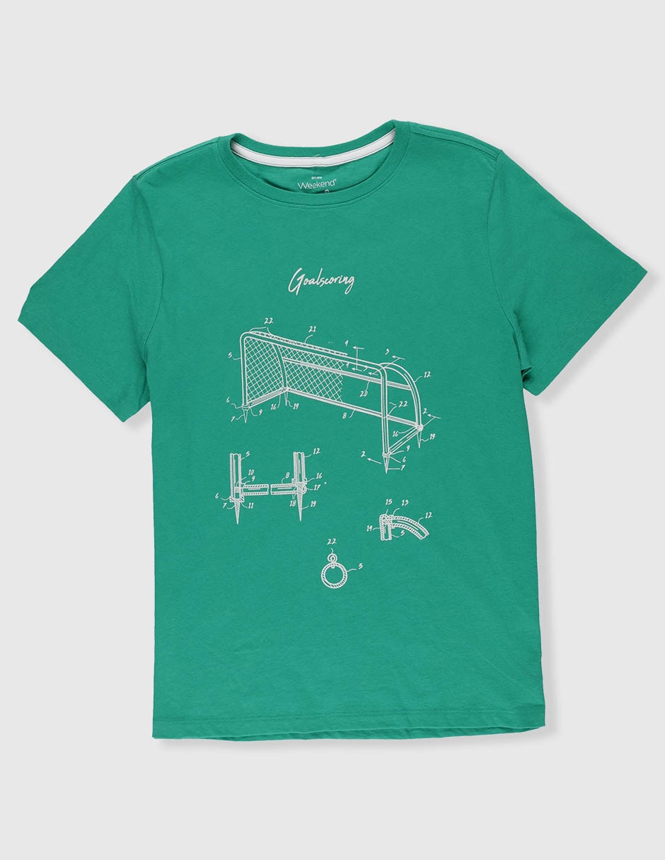 Playera Weekend manga corta para niño