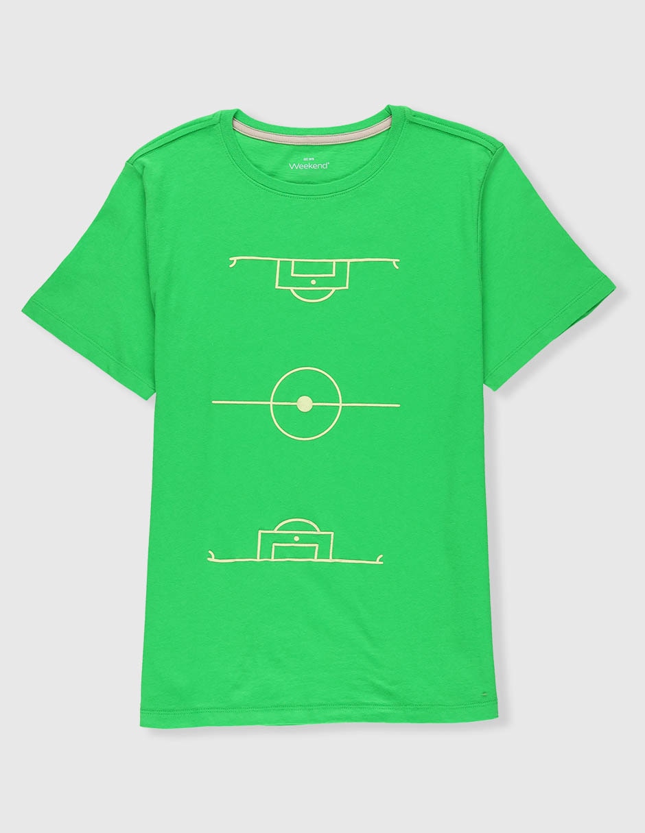 Playera Weekend manga corta para niño