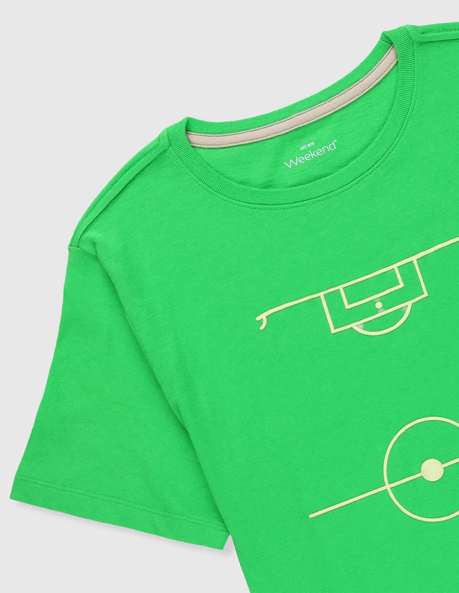 Playera Weekend manga corta para niño