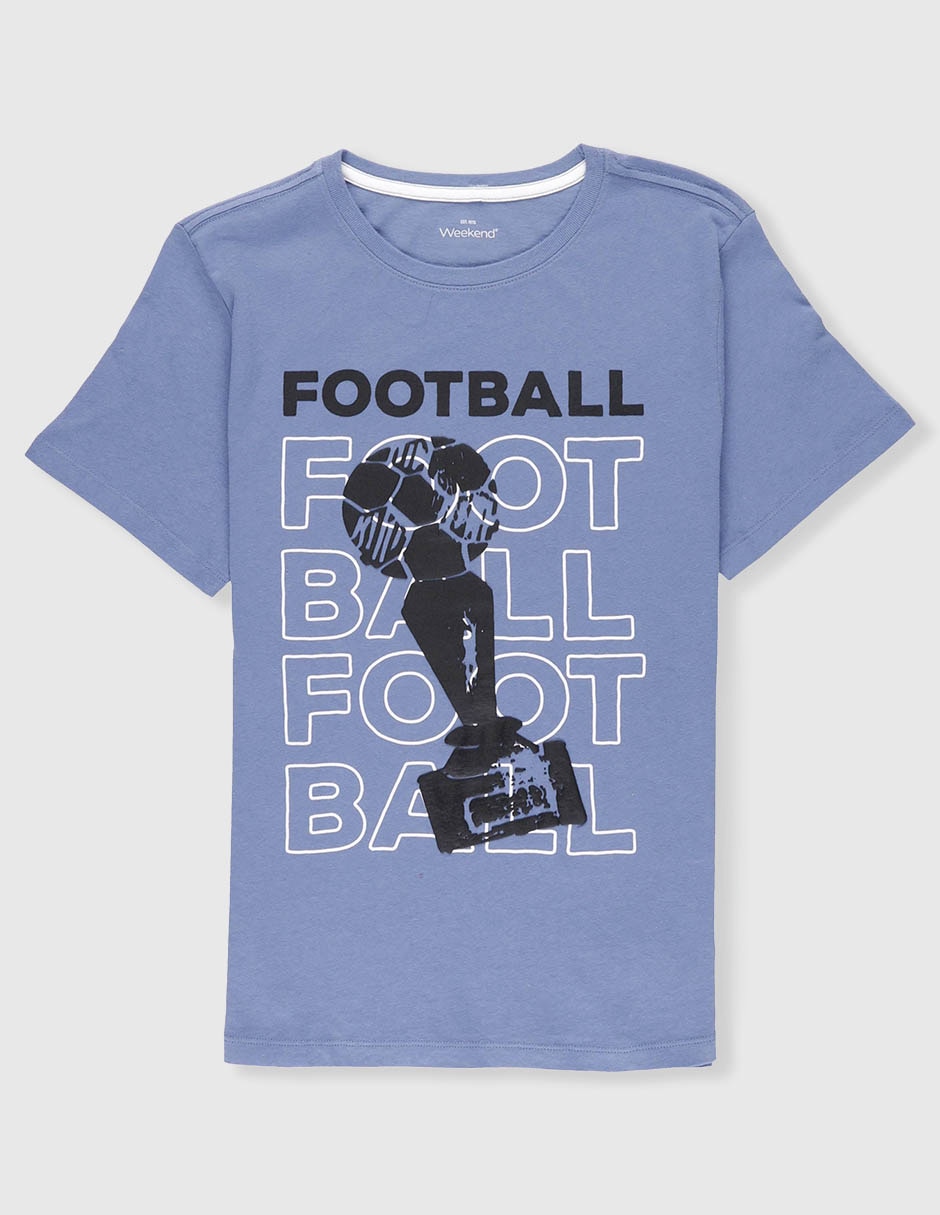 Playera Weekend manga corta para niño