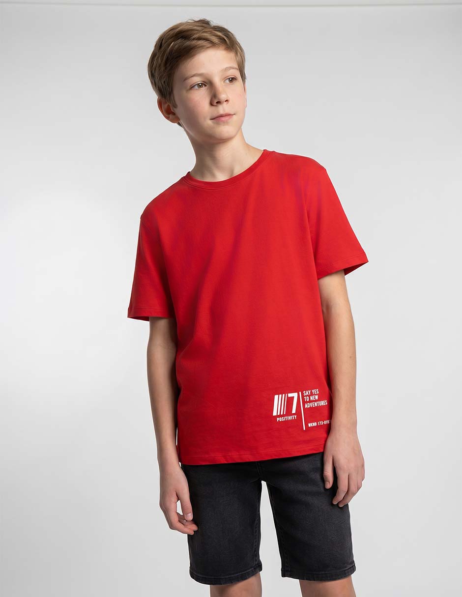 Playera manga corta para niño Playera manga corta para niño