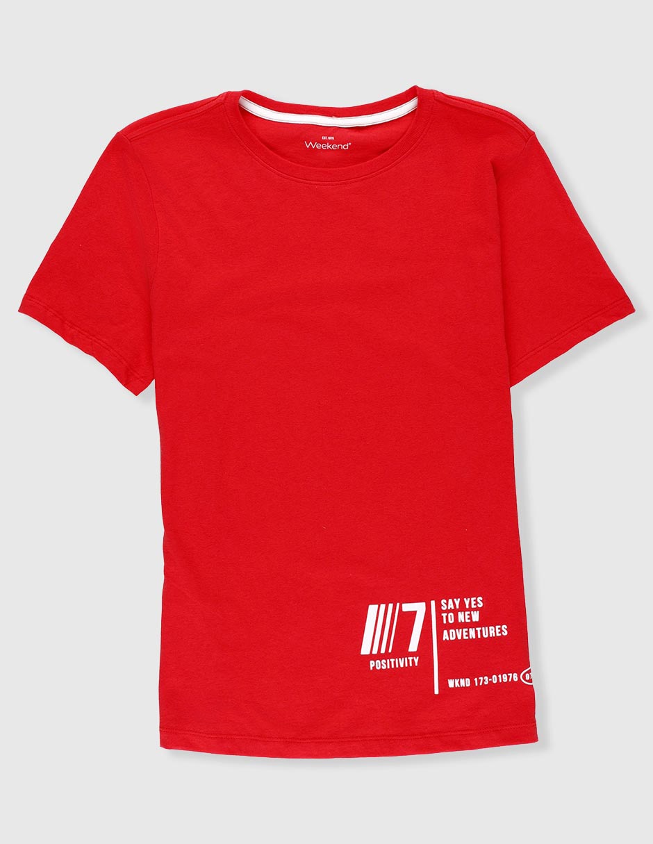 Playera manga corta para niño