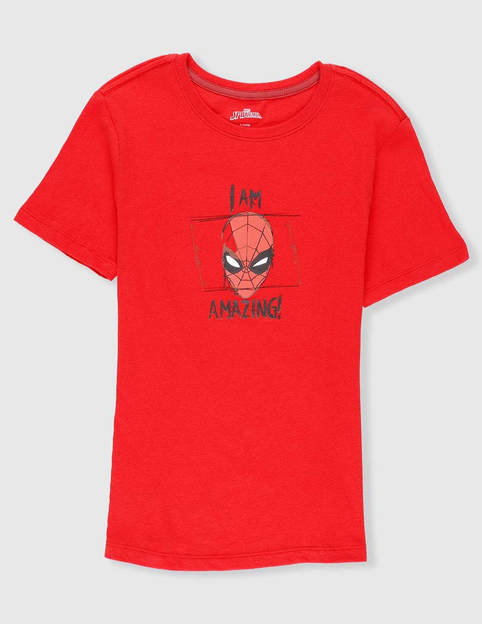 Playera Marvel Dtr manga corta para niño
