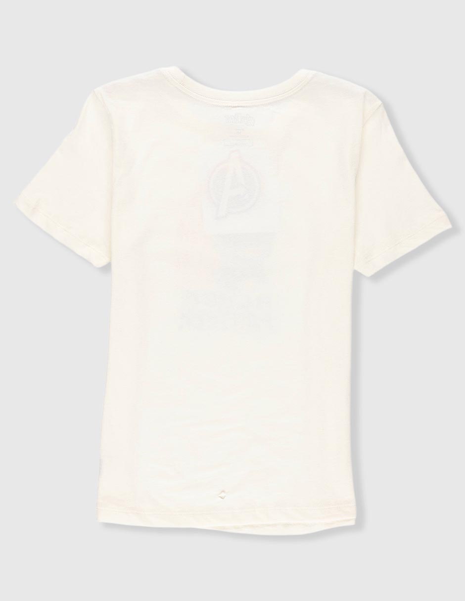 Playera Marvel Dtr manga corta para niño
