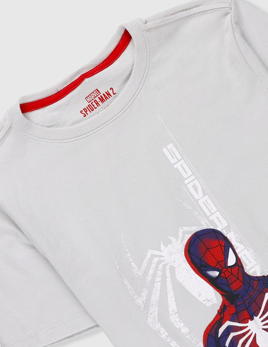 Playera Marvel Dtr Spider-Man manga corta para niño