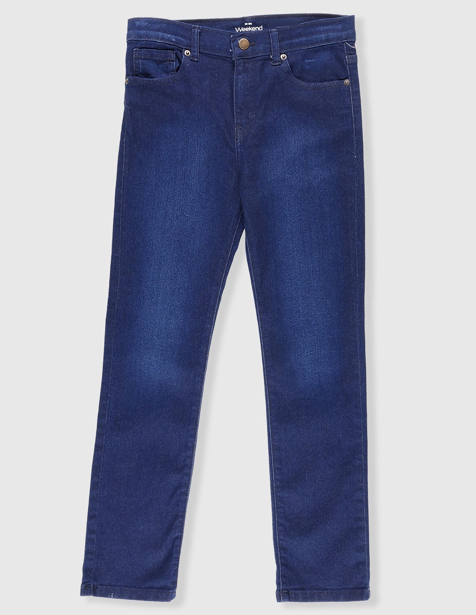 Jeans straight Weekend lavado medio para niño