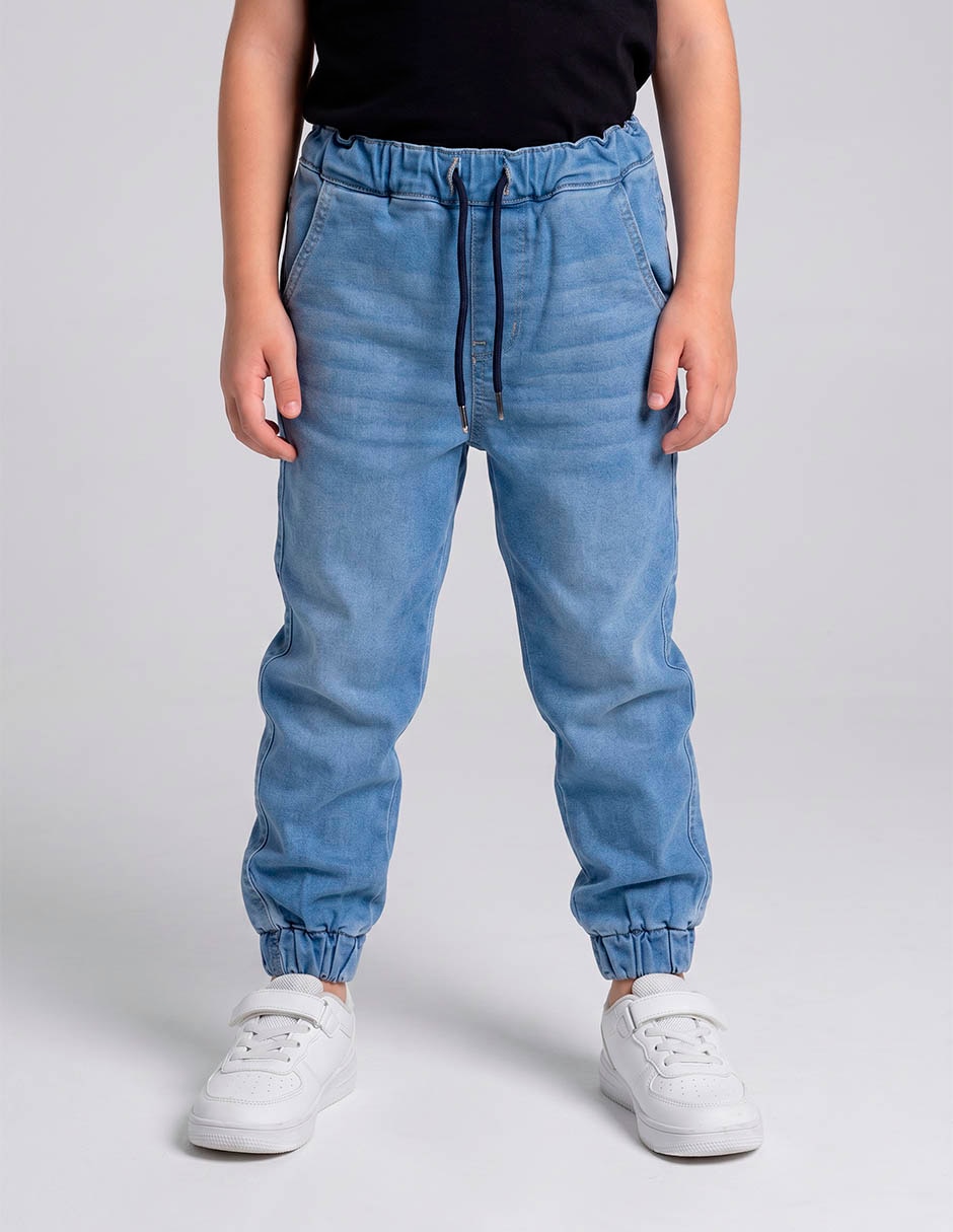 Jeans relajado lavado claro para niño 1