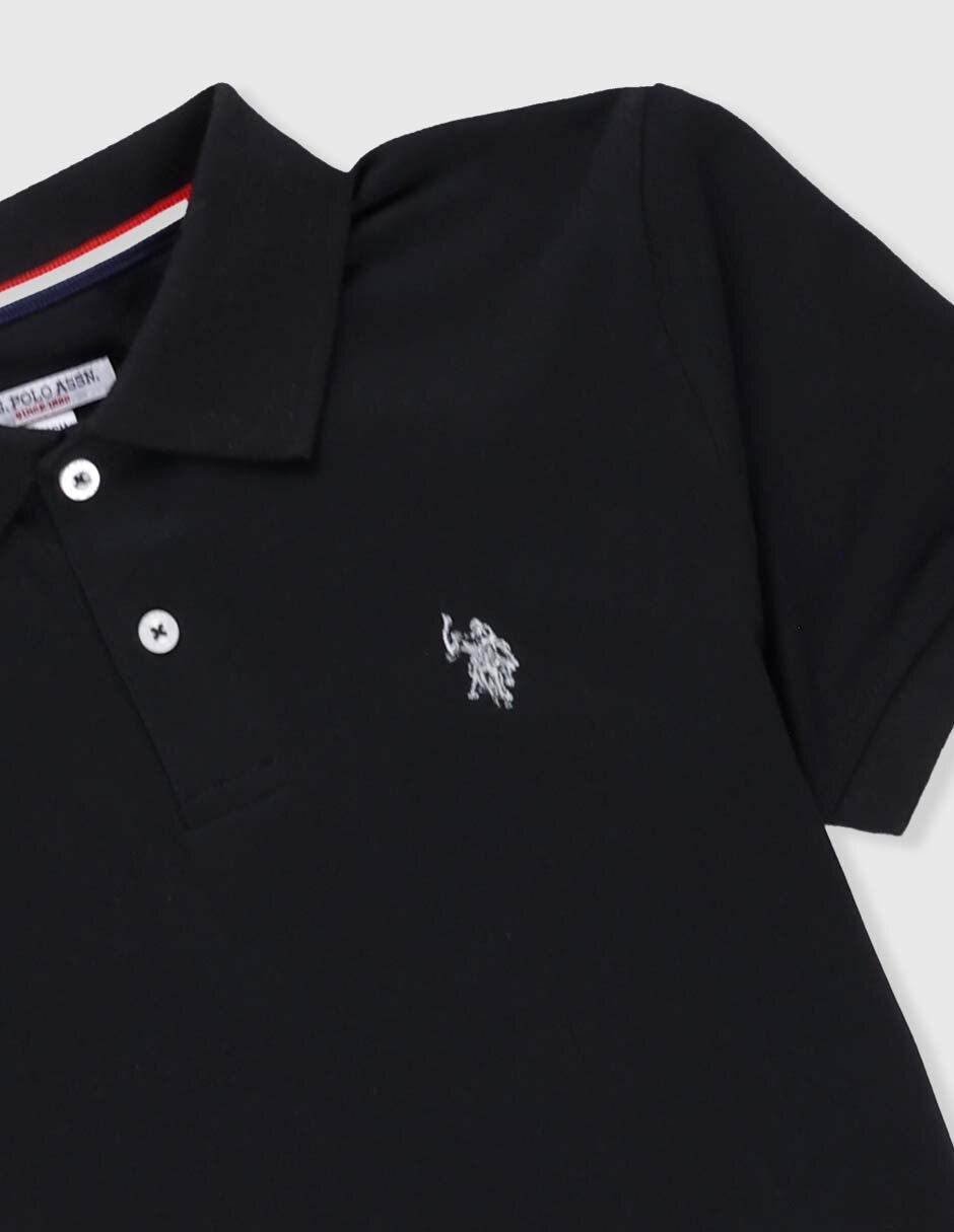 Playera tipo polo de algodón para niño 3