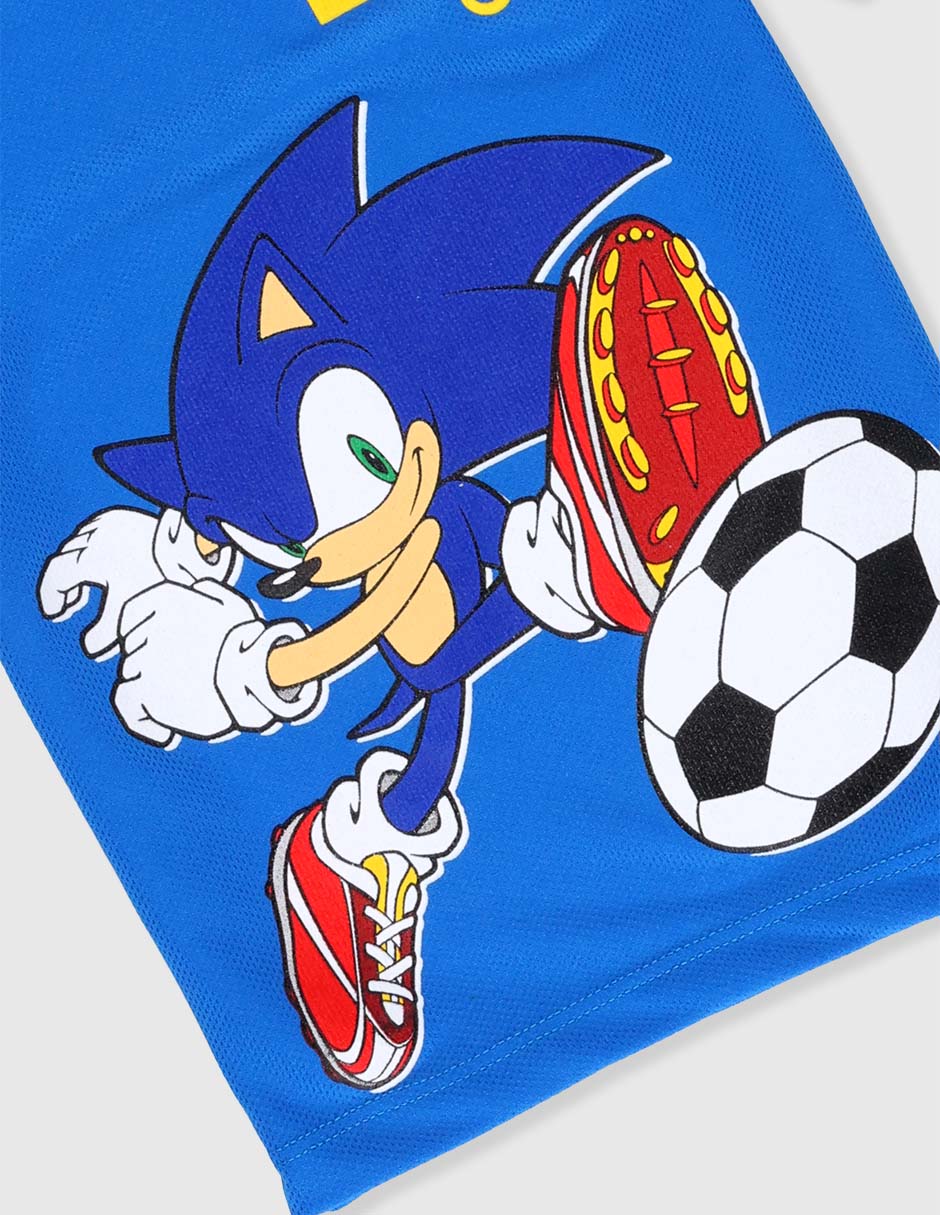 Playera Sega Sonic The Hedgehog manga corta para niño
