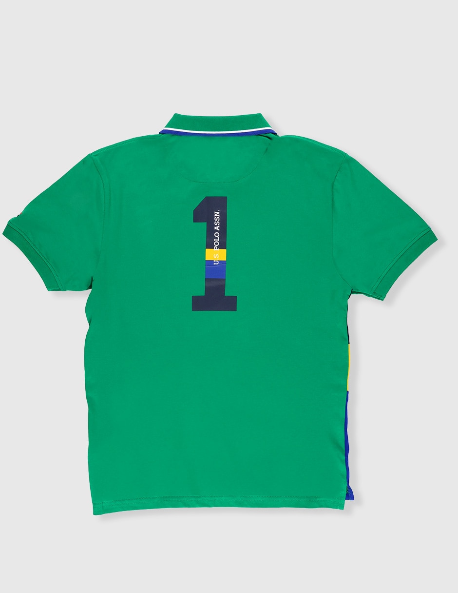 Playera tipo polo para niño