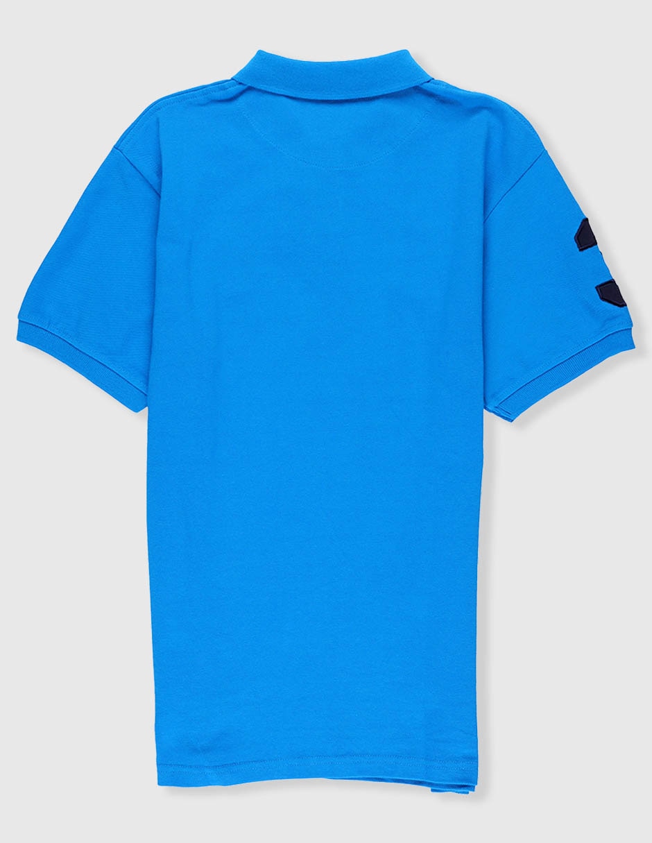 Playera tipo polo de algodón para niño
