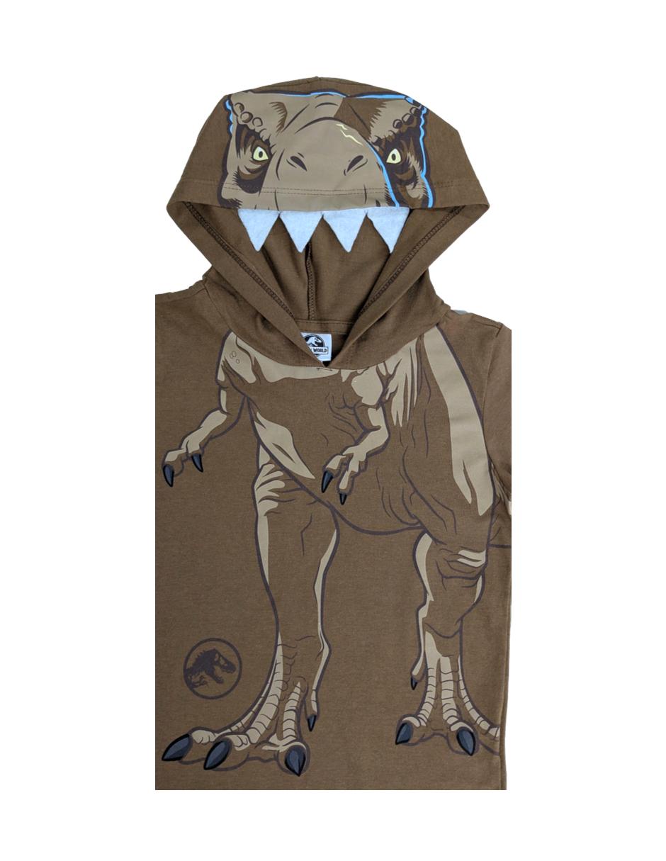 Playera Universal Jurassic World manga corta para niño