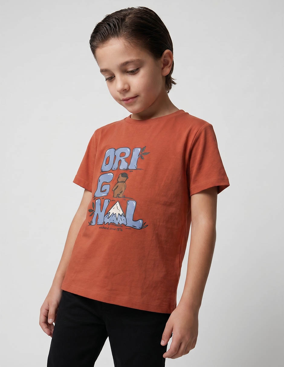 Playera manga corta para niño Playera manga corta para niño